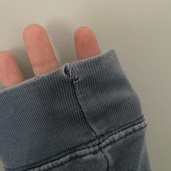 Popular Vintage light blue  sweater slightly oversized for comfy lazy cute look. - Picture 6 of 8